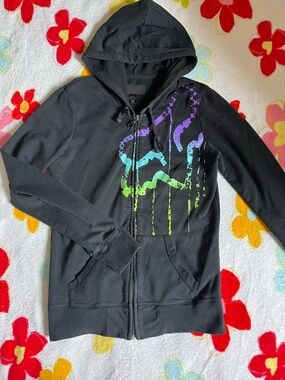 Arctic Fox black zip up hoodie